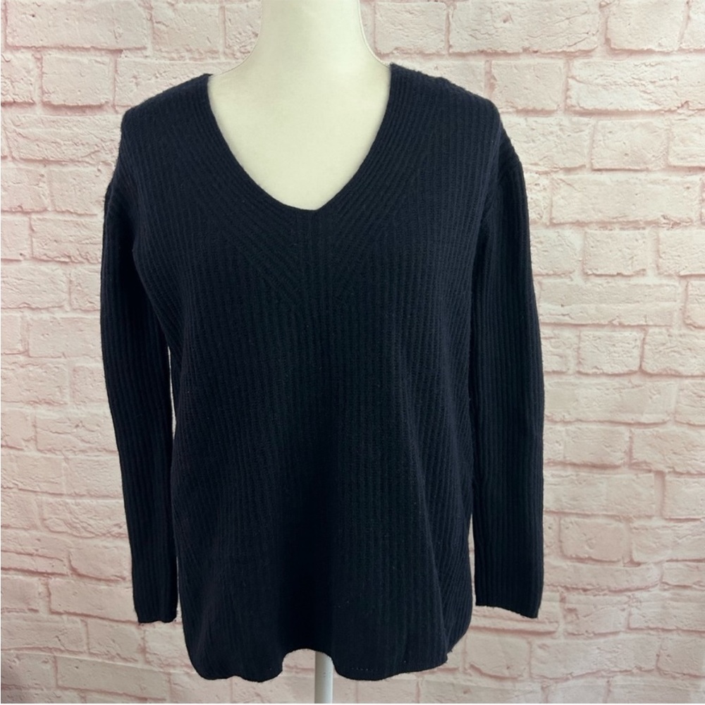 Madewell womens sweater top long sleeves wool blend knit ribbed size XS